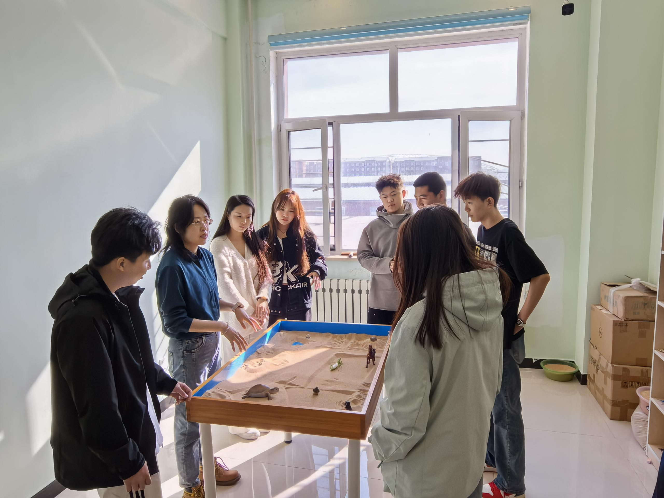 建筑工程系开展心理委员“心理沙盘”活动